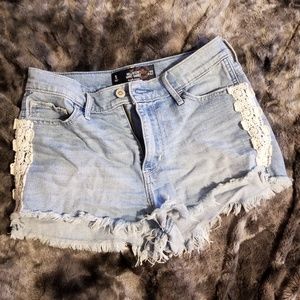 Hollister high rise Jean shorts